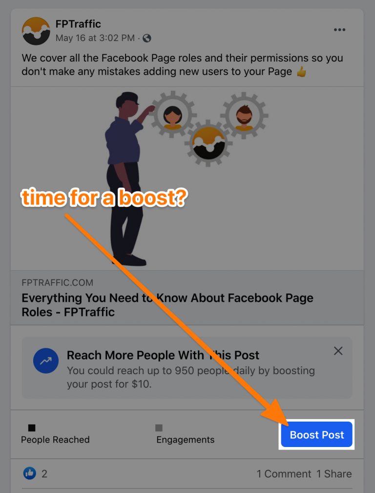 how can you boost your facebook page