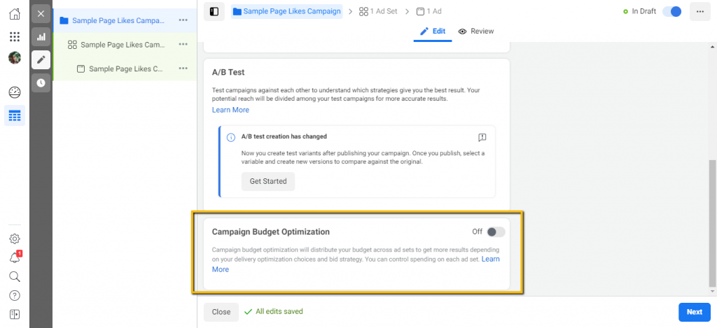 Campaign Budget Optimization